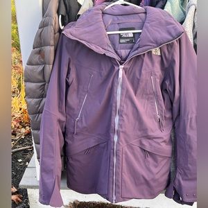North face purple ski jacket size L